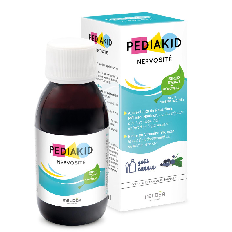 Pediakid Tunisie - Pediakid Nervosité est un complément alimentaire qui  aide à réduire l'agitation et les petits déséquilibres émotionnels et  contribue au bon fonctionnement du système nerveux. Il est à base d'extraits