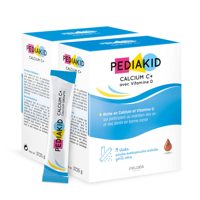 Pediakid Calcium C+ - Complément alimentaire enfant - Lot de 2