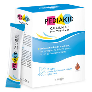 Pediakid Calcium C+ - Complément alimentaire enfant - Calcium et Vitamine D