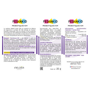 PEDIAKID - Probiotique enfants- Ingrédients