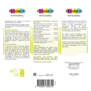 PEDIAKID® Phytovermil - Ingrédients